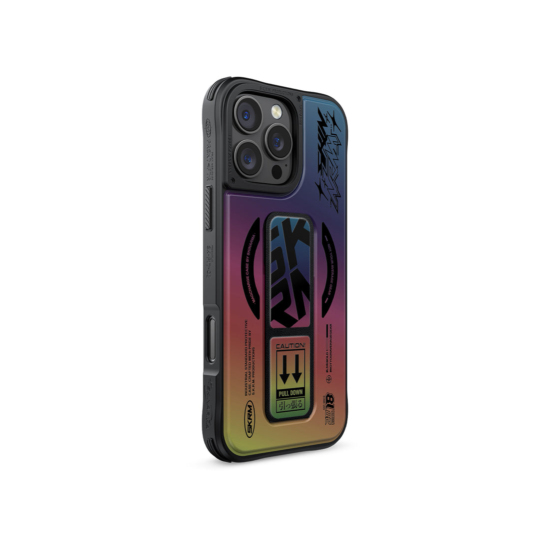 SkinArma iPhone 16 Pro Kira Kobai Magsafe Case With Grip stand | Hologram SkinArma iPhone 16 Pro Kira Kobai Magsafe Case With Grip stand | Hologram
